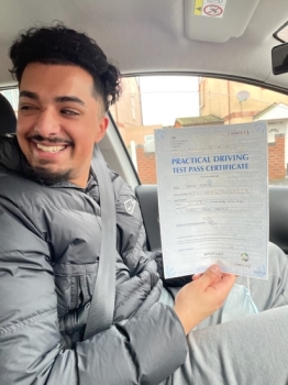 Samir passed on 11/1/21! Well done!