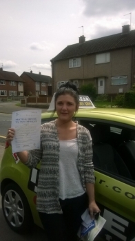 Alisha passed with Jane Barraclough on 30614 Well done 