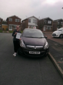 Amelia passed with Steve Lloyd on 31314 Well done 
