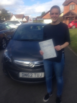 Becky passed with Ray Ellerton on 27315 Well done