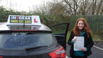 Charlotte passed on 71113 She passed with only 4 minor faults which demonstrated how well she drove on her test despite the weather conditions Well done