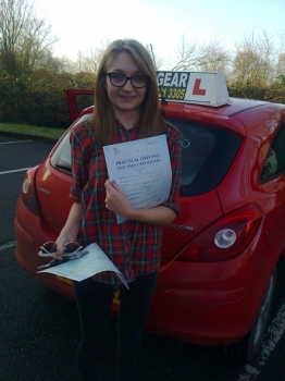 Clare passed with Phil Hudson Well done