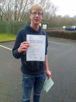 Dan passed with Phil Hudson Well done