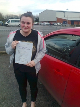 Gemma passed with Phil Hudson Well done