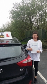 Guilia passed on 17414 Well done Guilia worked very hard on her lessons to get a test pass at the first attempt 