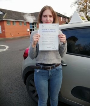 Samanta Juozaityte passed on 3/11/20 with Peter Cartwright! Well done!