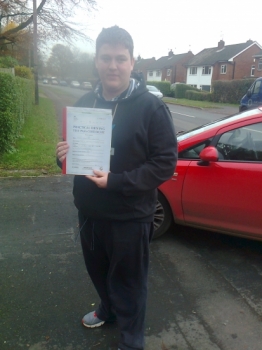 Josh passed with Phil Hudson Well done