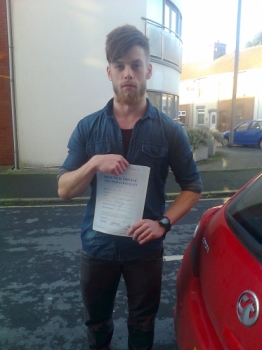 Josh passed with Phil Hudson Well done