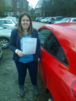 Louise passed with Phil Hudson Well done