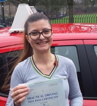 Ana Marie Irimia passed on 5/2/19 with Garry Arrowsmith! Well done!